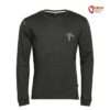 Titanfärbiges Chillaz Kletter Longsleeve mit gesticktem Ropes Logo von vorne.
