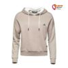 Beiger Chiolaz Kletter Kapuzenpulli von vorne.