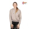 Modell mit beigem Chillaz Juifen Damen Kletterhoodie von der Vorderseite.