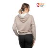 Modell mit beigem Chillaz Juifen Damen Kletterhoodie von der Rückseite.