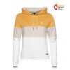 Chillaz Walchsee Damen Kapuzenpulli mit orangen Streifen vor weißem Hintergrund.