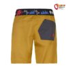 Rafiki Rumney Junior Kids Shorts in der Farbe tobacco von der Rückseite mit grauer Gesäßtasche.
