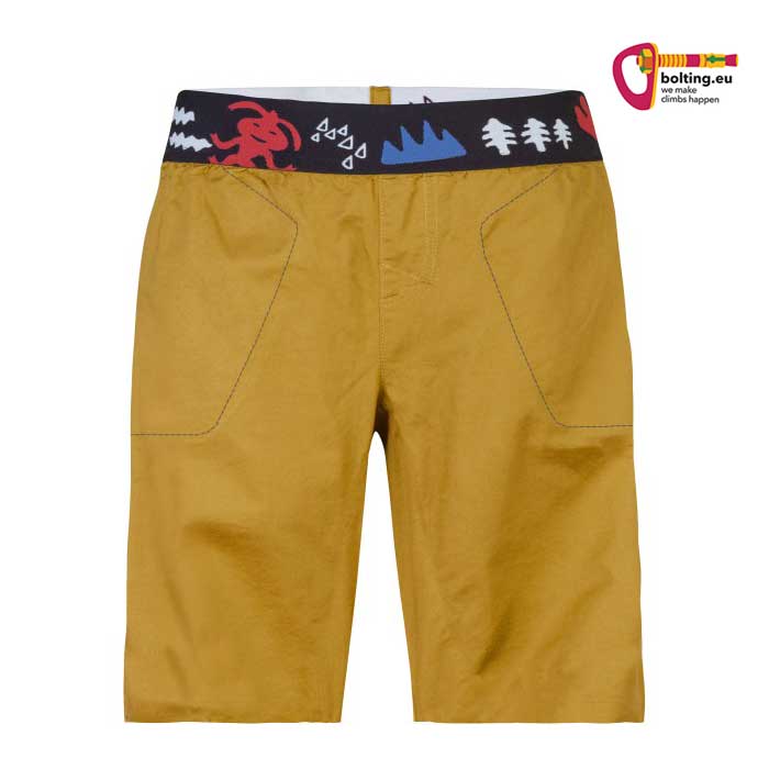 Rafiki Rumney Junior Kids Shorts in der Farbe tobacco von der Vorderseite.