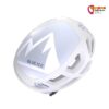 Oberseite des weissen Blue Ice Blast Kletterhelms mit harter Polycarbonatschale.