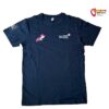 Vorderseite des Teambekleidung T-Shirts der Kletterakademie Innsbruck mit Eidechsen Logo und Schriftzug.
