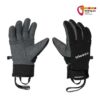 Ein Paar silbern schwarze Camp Geki Ice Pro Handschuhe auf weißem Hintergrund.