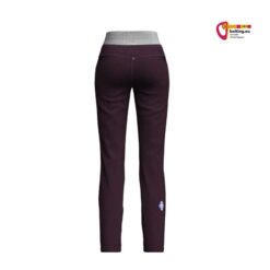 Damen Kletterhose Crazy Aria Pant in Farbe Burgundy von der Rückseite.