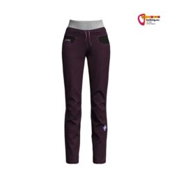 Crazy Boulderhose Aria in violett für Damen von der Vorderseite.