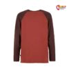 Rotes E9 Langarm Klettershirt von der Rückseite
