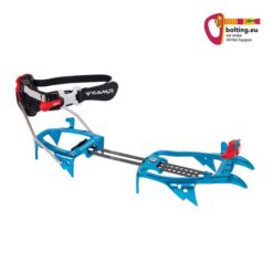 Blaues Camp Skimo Race Skitouren Steigeisen auf weißem Grund.