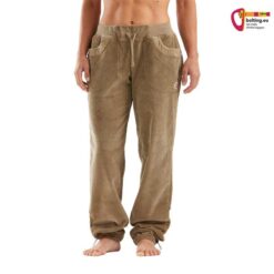 Hellbraune E9 Bia VS Kletterhose für Damen von vorne.