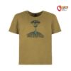 Grünes E9 Roots Shirt mit Print auf der Brust.