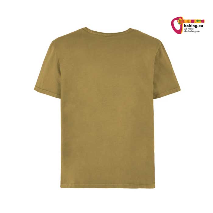 Grünes E9 Klettershirt von der Rückseite.