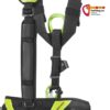 Rückseite der integrierten Bruststeigklemme des Edelrid Vector Y Industrieklettergurtes.
